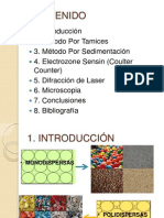 Metodos para La Determinacion de La Distribucion de Tamaño de Particula