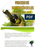 Proceso de Vinificación de Los Vinos Blancos