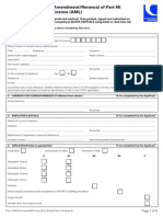 Application For Initial/Amendment/Renewal of Part 66 Aircraft Maintenance Licence (AML)