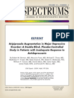 Aripiprazole Augmentation