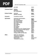 IMG Customer Model BD64 BD71: SAP ALE Transaction Codes