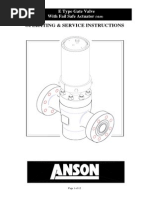 Anson E Typs Gate Valve With Fail Safe Closed Actuator