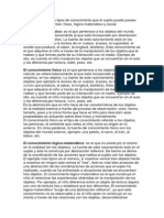 Piaget Distingue Tres Tipos de Conocimiento Que El Sujeto Puede Poseer