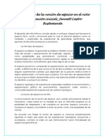 El Desarrollo de La Noción de Espacio en El Niño de Educación Inicial