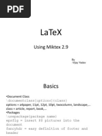 Latex: Using Miktex 2.9