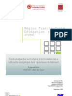 Étude Franche-Comté "Efficacité Énergétique, Quels Emplois Pour Demain ?" - Partie 1 Etat Des Lieux