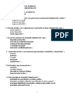 Model Grile Drept Administrativ