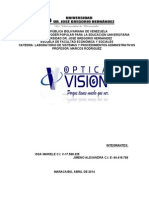 Optica Vision (Laboratorio de Sistemas y Procedimientos Admon)