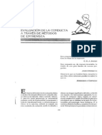 Evaluacion de La Conducta A Través de Los Metodos de La Entrevista