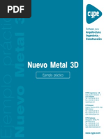 Nuevo Metal 3D - Ejemplo CYPE