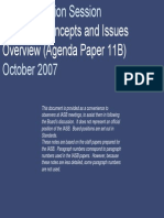 Valuation Concepts and Issues (IASB 2007)