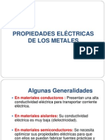 Propiedades Eléctricas de Los Metales