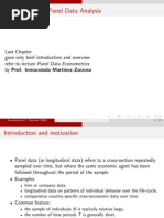 Some Basics For Panel Data Analysis