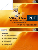 E-Filing of Returns (Income Tax Online Filing)