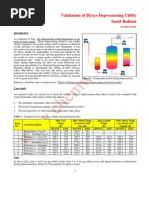 Validation of Hysys Depressuring Utility