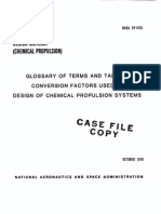 NASA - sp8126 - Space Vehicle Design Criteria - Glossary of Terms and Table of Conversion Factors Used in Design of Chemical Propulsion Systems PDF