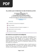 Planificar Un Proyecto de Investigacion