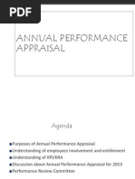 Annual Performance Appraisal