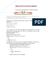 Fuerzas en Los Fluidos Trabajo Resuelto