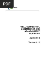 Well Completion Maintenance Abandonment Guideline April Release2013