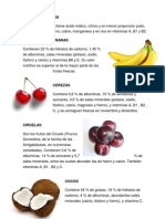 Frutas y Verduras Sus Vitaminas