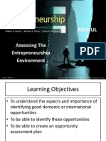 Assessing The Entrepreneurship Environment