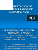 Interpretacion de Los Resultados de Investigacion