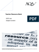 Teacher Resource Bank: Gce Law Subject Content