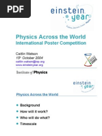 Physics Across The World: International Poster Competition