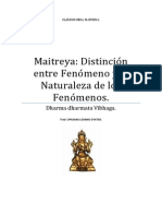 Maitreya Distinción Entre Fenómeno y La Naturaleza de Los Fenómenos.