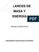 Balances de Masa y Energía