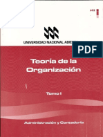 Teoria de La Organizacion Tomo I