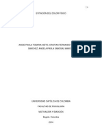 Entrega Final Del Trabajo de Motivación y Emoción (Evitación Del Dolor Físico)