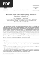 A Real-Time Tra C Signal Control System: Architecture, Algorithms, and Analysis