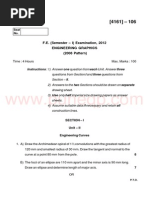 F.E. (Semester - I) Examination, 2012 Engineering Graphics (2008 Pattern)