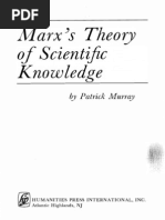 Marx's Theory of Scientific Knowledge - Patrick Murray