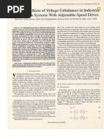 Modeling Effects of Voltage Unbalances in Industrial Distribution Systems With Adjustable-Speed Drives