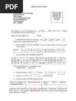 Application Form - Vijayawada