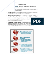 Hemostasis:: (Stoppage of Blood Flow After Damage)