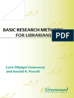 Basic Research Methods For Librarians 5th Edition 2010