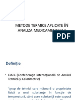 Metode Termice in Analiza Medicamentului