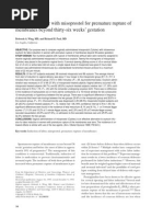 Induction of Labor With Misoprostol For Premature Rupture of Membranes Beyond Thirty-Six Weeks' Gestation