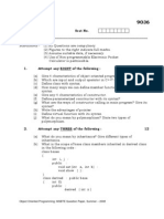 OOP MSBTE Question Paper Summer 2008