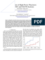 Application of High Power Thyristors in HVDC and FACTS Systems