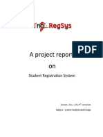 A Project Report On: Student Registration System