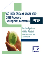 July 2013 - Iso 14001 Ems & Osha's 18001 Oh&s Program Slides