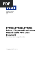 DTC1000 - 4000 - 4500 - Spare Part List - S000758 Rev1.1