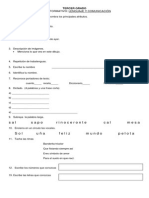 Evaluacion Diagnostica para 3er Grado Preescolar