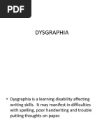 Apa Itu Dysgraphia