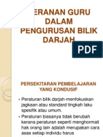 Peranan Guru Dalam Pengurusan Bilik Darjah